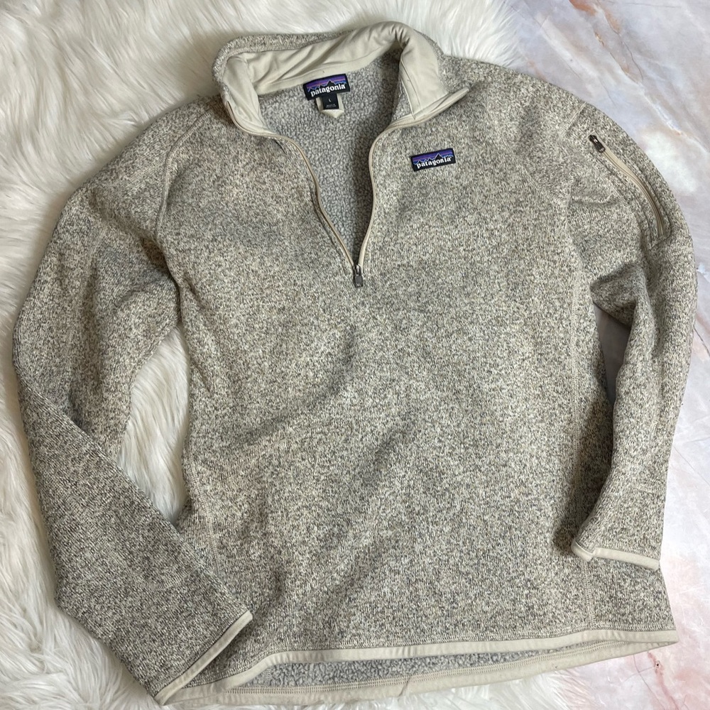 PATAGONIA Women's Better Sweater 1/4 Zip Pullover Size Large